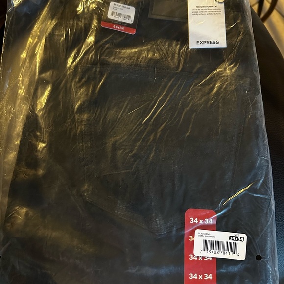 🔥NEW! Express Men’s black denim Jeans - Picture 7 of 8